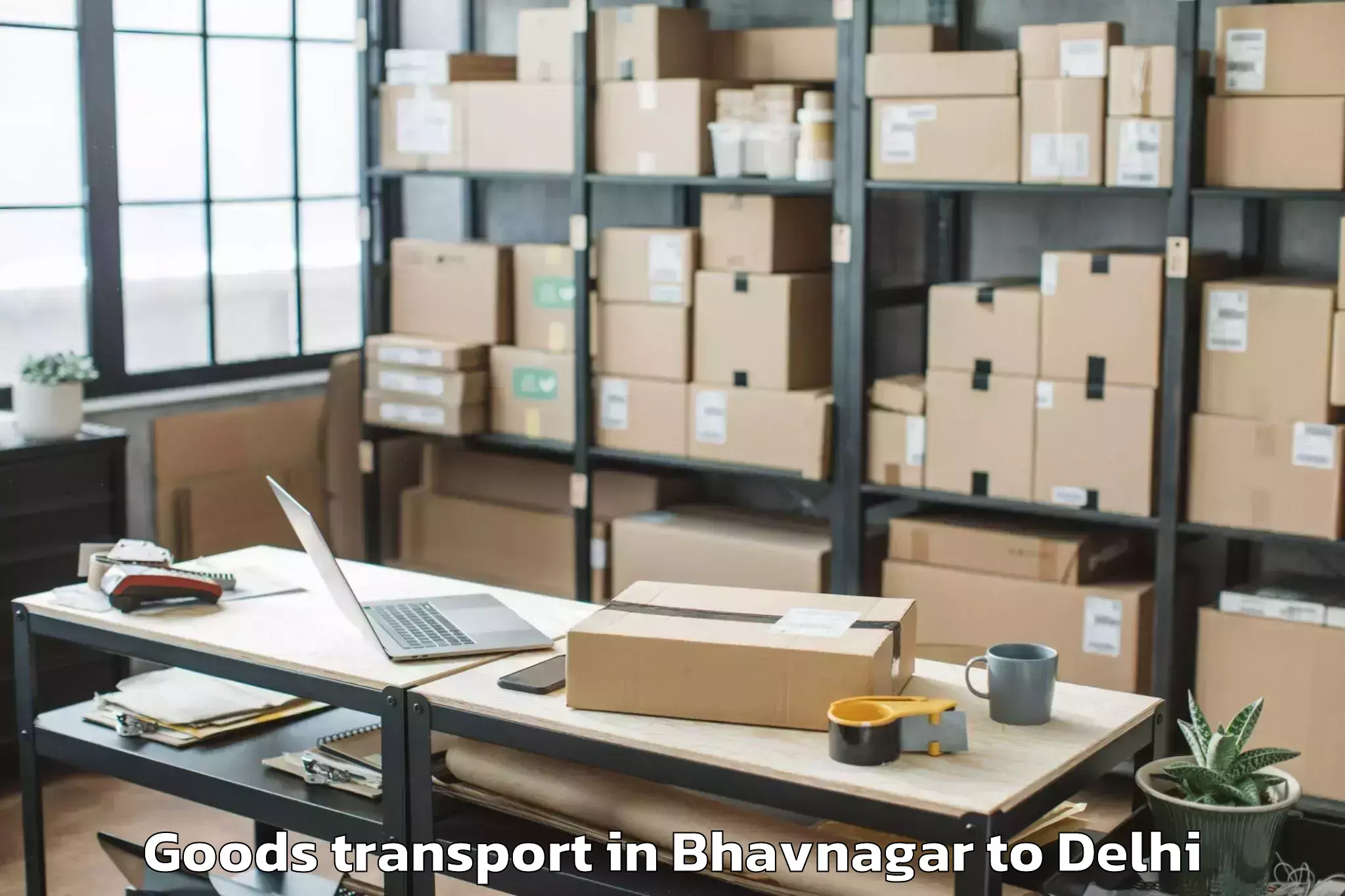 Discover Bhavnagar to Parsvnath Mall Inderlok Goods Transport